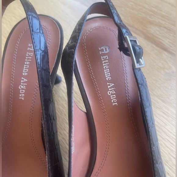 Etienne Aigner Shoes | Etienne Aigner Women Slingback High Heels Shoes | - Picture 3 of 7